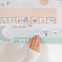 L’Atelier Gigogne – Tableau de Routine Enfant Montessori 3-8 Ans – Plateau Magnétique + 57 Magnets – Routine Matin & Soir – Auto