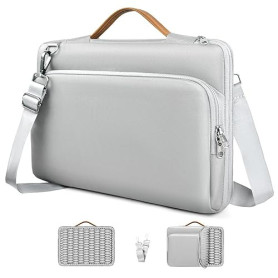 NIMOSA 15.6 Pouces Ordinateur Portable Sac Pc Imperméable Mallette Bandoulière Porte Document Sac de Messager With YKK zip Prote