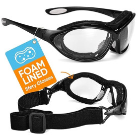 SAFEYEAR Lunette de sécurité Protection Travail -SG002 Anti-buée Homme Taille Lunettes Protection Ellipse, Anti-Rayures Sécurité