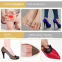 AHQiZFX Lot de 3 paires de semelles intérieures pour chaussures trop grandes, rembourrage d’orteils et de l’avant-pied, réducteu