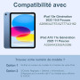 Vobafe Coque Clavier pour iPad A16 11/10 Ème Generation (11 Pouces 2025/10.9 Pouces 2022), Étui Keyboard 7 Couleurs Rétroéclairé
