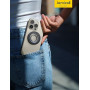 Lamicall Anneau Téléphone Magnétique pour MagSafe - 360° Rotation, avec Anneau Métallique Compatible avec Charge sans Fil, Poign
