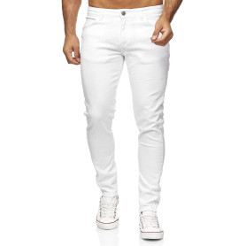Pantalon Homme Jeans Colored Denim Coton Slim Fit
