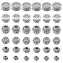 PandaHall Elite - 130 Perles d'Espacement Tibétaines, 6 Styles Intercalaires en Alliage pour Bijoux, Bracelet, Collier, Boucle d