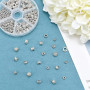 PandaHall Elite - 130 Perles d'Espacement Tibétaines, 6 Styles Intercalaires en Alliage pour Bijoux, Bracelet, Collier, Boucle d