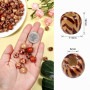 TOAOB 200pcs Perles en Bois Multicolores Imprimées Peintes en Bois Afrique Macrame Spacer Perles 11 mm x 12 mm pour Décoration d