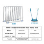 IDEATECH Support de Sacs Réutilisables, Séchoir et Rack de Rangement Multifonctionnel en Acier Inoxydable Durable et Anti-Rouill