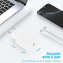 DGVERS 20W Chargeur USB C pour iPhone 17/16/15,Adaptateur USB C Chargeur Rapide avec 2m Câble USBC, Compatible iPhone 16e,16/15