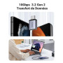 UGREEN Adaptateur USB C vers USB A 3.2 10Gbps OTG Lot de 2 Compatible avec iPhone 17 Pro Max Air 16 15 MacBook Air iMac iPad Gal