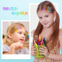 150 Pièces Barrettes à Cheveux, 50 Couleurs, Funtopia, 5 cm, Colorées, avec Étui de Rangement, Antidérapantes, en Métal, pour Fe
