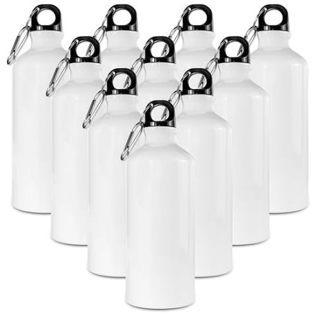 MR.R 10pcs 20oz 600 ml sublimation blanche Blank Aluminium Sports Water Bottle Mugs pour sublimation Ther Transfert Impression