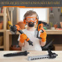 Outils de Jardin pour Enfants 3 en 1 - Débroussailleuse Enfant, Souffleur Enfant & Tronconneuse Enfant, Jouets de Jeu Imaginaire