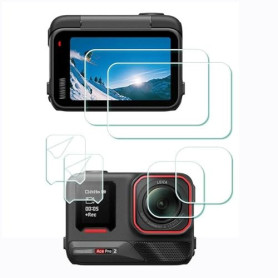 ULBTER Film de Protection d'Ecran pour Insta360 Ace Pro 2 Insta 360 Ace Pro2 LCD + objectif Protecteur Verre Trempé 0,3mm Dureté