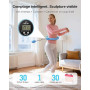 MERACH Hula Hoop pour Adultes avec Compteur de Calories, Hula Hoop Fitness Silencieux, Démontable, pour Tour de Taille 84-144 cm