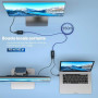 PWAYTEK HDMI Extender sur IP, portée 150m par câble Cat5e/Cat6/Cat7/Cat8, Compatible Boucle Locale et Transmission Un vers Plusi