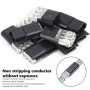 Lot de 20 Connecteur Etanche 3 Fils, Connecteurs Câble 3 Broches, Sans Dénuder, Connexion Rapide pour Fils 18-22 AWG, LED, Venti