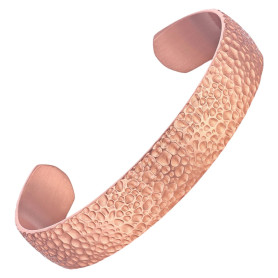 MagEnergy Bracelet en cuivre pour hommes et femmes, 100% cuivre pur, naturel, plein, non revêtu, fabriqué à la main, style tibét