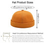 Bonnet Docker Été sans Bord Visiere Casquette Skullcap Travailleur Chapeau Fashion Réglable Casquette de Marinrier sans Visière