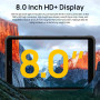 Ulefone Armor Pad Pro Tablette Tactile Incassable, Android 13, 8.0 Pouces, Téléphone Portable 7650mAh, 16Go+128Go+1To, 48MP+32MP