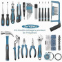 Sundpey Malette à Outils 148 Pièces - Caisse à Outils Complète Portable avec Tournevis et Pinces - Kit d’Outils Idéal pour Maint