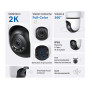 Tapo 2K Caméra de Surveillance WiFi extérieur 360°, Vision Nocturne Couleur, Détection de Personne et Suivi de Mouvement, Étanch