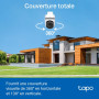 Tapo 2K Caméra de Surveillance WiFi extérieur 360°, Vision Nocturne Couleur, Détection de Personne et Suivi de Mouvement, Étanch