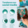 Masque Visage et Masque Anti Cerne Rafraichissant pour le Visage Complet de Medi Grade – Avec Gel Yeux – Pochette refroidissante