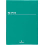 Oberthur - Grand Agenda Scolaire Journalier Boréal - Septembre 2026 à Septembre 2027 - Format 15 x 21 cm - Coloris Vert