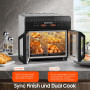 Dewelling Air Fryer Dual Zone 23L – XXL Friteuse à Air avec séparateur amovible, Friteuse sans huile avec portes French Door, 15