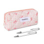 Prizmxed Trousse Scolaire Fille avec Petit nœud, Design Mignon, Trousse Scolaire Fille Grande capacité adaptée à la Papeterie, R