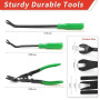 JNNJ 3 Pièces Outil Demontage Garniture Voiture, Pince à Dégrafer, Kit De Pinces à Dégrafer pour ôter Les Rivets Et Clips De Fix