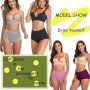 Lohhbve Femmes Haute Taille Briefs Ligne Ventre Contrôle Culots Coton Pantalons sous-vêtements Respirables Doux Pack de 5