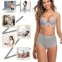 Lohhbve Femmes Haute Taille Briefs Ligne Ventre Contrôle Culots Coton Pantalons sous-vêtements Respirables Doux Pack de 5