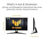 ASUS Moniteur de Jeu TUF Gaming VG27UQ1A - 27 Pouces 4K, HDR, 160Hz, ELMB Sync, Temps de réponse 1ms, 95% DCI-P3, DisplayWidget
