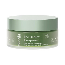 Yepoda The Depuff Eyespresso, patchs yeux à la caféine & au thé vert. Réduisent les poches et revitalisent le contour des yeux. 