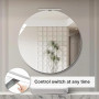DEELUX Lampe Miroir LED Salle de Bain Avec Interrupteur, 30CM 500LM 5W Luminaire Salle de Bain 6000K Blanc Froid 230V, Applique