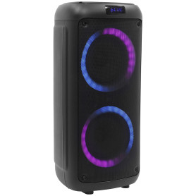 BoomTone DJ Boomaster 300 – Enceinte Bluetooth Puissante 250W Portable, Ambiance LED, Soirées, Karaoké & Barbecue, Batterie Rech