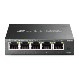 TP-Link TL-SG605E Switch Ethernet Gigabit 5 Ports Gigabit Hub RJ45, Switch Manageable, Boitier Métal, Plug-and-Play, Durable et