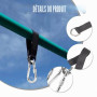 Batheidon Lot de 2 Sangles de Suspension en Nylon Résistant - Kit de Fixation pour Hamac et Balançoire, Accessoires en Acier Ino