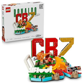 LEGO Editions Cristiano Ronaldo – Best of - Jeu Football - Maquette 3D avec Minifigurine Collector - Décoration de Chambre d'enf