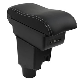 OYHCM Pour Toyota Yaris 2015-2024 Accoudoirs Convient avec Compartiment de Rangement Central Console Organiseur Noir et blanc