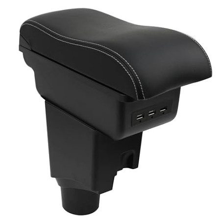 OYHCM Pour Toyota Yaris 2015-2024 Accoudoirs Convient avec Compartiment de Rangement Central Console Organiseur Noir et blanc