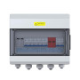 EDECOA Boîtier de combinaison pour onduleur hybride 9KVA 230VAC avec SPD et disjoncteurs – Coffret de combinaison PV 12 position