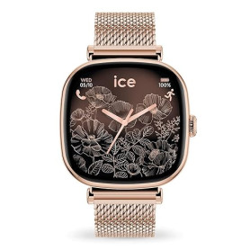 Ice-Watch - Ice Smart 2.0 - Montre connectée carrée pour Femme avec Bracelet en Acier Inoxydable (1.70 Pouces)