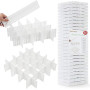 Flytianmy 40 Pcs Séparateurs de Tiroir, Organisateur de Tiroir Réglables pour sous-Vêtements, Chaussettes, Maquillage, Fournitur