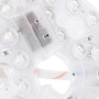 Goshyda Kit d'éclairage LED pour Ventilateur de Plafond de 5,3 Pouces, Panneau de Rénovation Rond 15W de Remplacement, 3000K 420