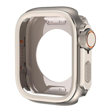 XMUXI Coque de Protection en métal Compatible avec Apple Watch Ultra 2 49 mm pour Series 10 46 mm/9/8/7/Watch SE Armor pour iWat