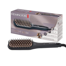 Remington Brosse Lissante Ionique [2en1: Lisseur & Brosse à Cheveux] Straight Brush (Lisse & Démêle, Antistatique, sans frisotti