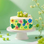 GVSS 83 Pièces Decoration Gateau Anniversaire,Fleur Comestible Deco Gateau Tropicales,Funfetti,Décoration de Gateau Comestible e
