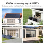 Jackery SolarVault 3 Pro Max Kit Solaire avec Batterie, 2000W (4 × 500W Panneaux Solaires Bifaciaux), 4 MPPT, Plug & Play, Câble